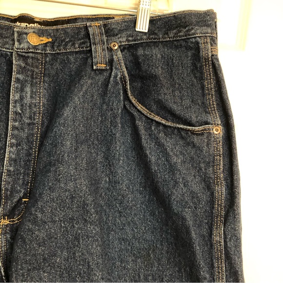 Wrangle Riggs Workwear Dark-wash Utility Denim Shorts - Picture 6 of 16